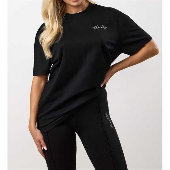 Gym King Gym King Reset Boyfriend Tee Black Gym King Gym King Reset Boyfriend Tee Black