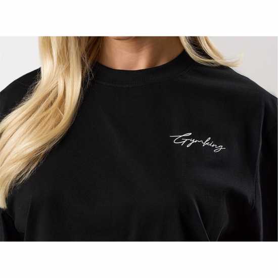 Gym King Gym King Reset Boyfriend Tee Black Gym King Gym King Reset Boyfriend Tee Black