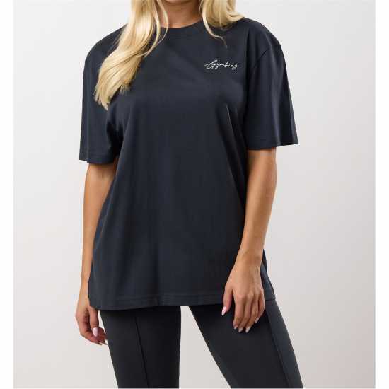 Gym King Gym King Reset Boyfriend Tee Midnight Blue Gym King Gym King Reset Boyfriend Tee Midnight Blue