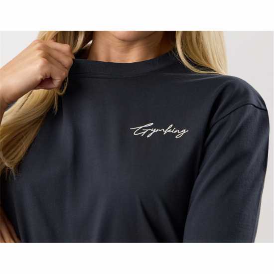 Gym King Gym King Reset Boyfriend Tee Midnight Blue Gym King Gym King Reset Boyfriend Tee Midnight Blue