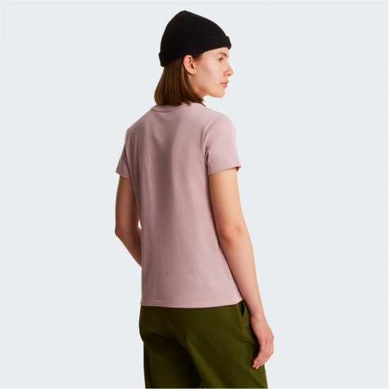 The North Face Simple Dome Regular Fit T-Shirt Womens Metal Pink 