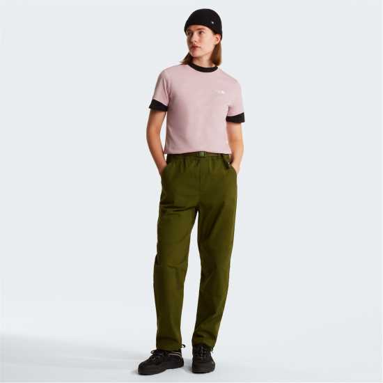 The North Face Simple Dome Regular Fit T-Shirt Womens Metal Pink 