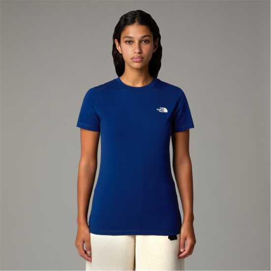 The North Face Simple Dome Regular Fit T-Shirt Womens Морска синьо Дамски тениски и фланелки
