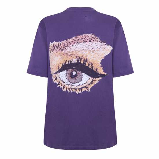 Diadora Eye Short Sleeve T-Shirt Womens Purple Glass 