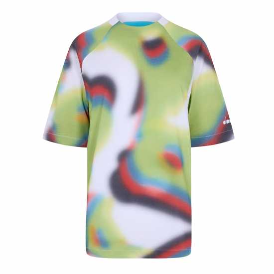 Diadora Flowers Short Sleeve T-Shirt Aop Womens Multi Diadora Flowers Short Sleeve T-Shirt Aop Womens Multi
