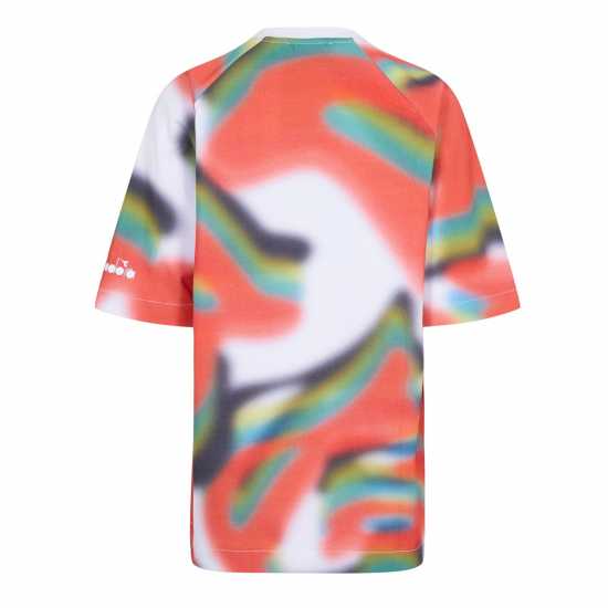 Diadora Flowers Short Sleeve T-Shirt Aop Womens Multi Diadora Flowers Short Sleeve T-Shirt Aop Womens Multi