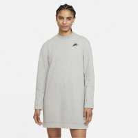 Nike Дамска Рокля Fleece Essential Dress Ladies Grey/Black Дамски поли и рокли