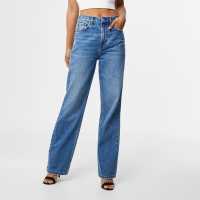 Jack Wills Hailey High Rise Jeans Washed Blue Дамски дънки