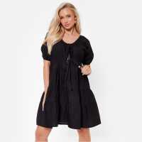 Дамски поли и рокли I Saw It First Tie Front Poplin Smock Dress I Saw It First Tie Front Poplin Smock Dress Дамски поли и рокли
