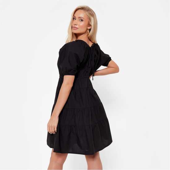 I Saw It First Tie Front Poplin Smock Dress  Дамски поли и рокли