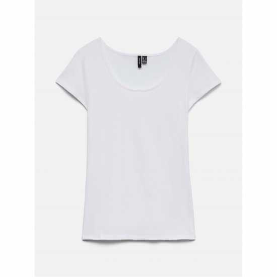 Vero Moda Vm Sft U-Neck Tee Ld62 Bright White Vero Moda Vm Sft U-Neck Tee Ld62 Bright White