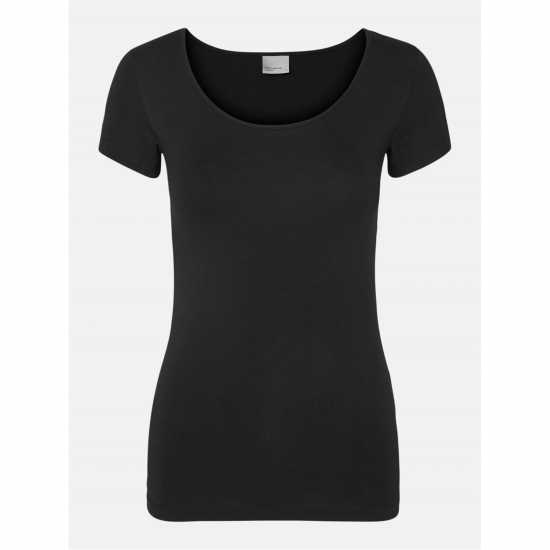 Vero Moda Vm Sft U-Neck Tee Ld62 Black 