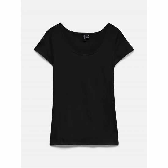 Vero Moda Vm Sft U-Neck Tee Ld62 Black 