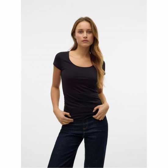 Vero Moda Vm Sft U-Neck Tee Ld62 Black 