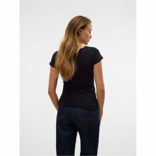 Vero Moda Vm Sft U-Neck Tee Ld62 Black 