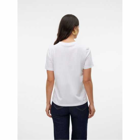 Vero Moda Vm Paulina Ss Tee Ld62 Bright White 