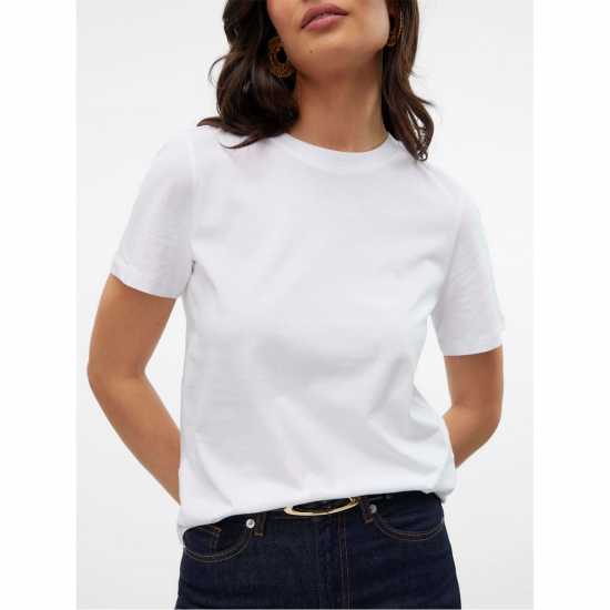 Vero Moda Vm Paulina Ss Tee Ld62 Bright White 