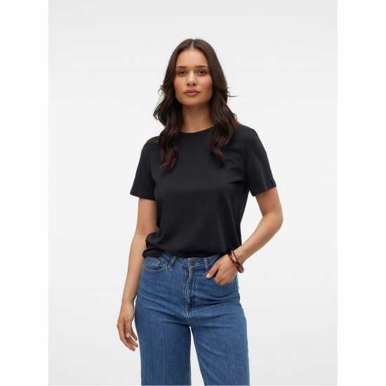 Vero Moda Vm Paulina Ss Tee Ld62 Black Vero Moda Vm Paulina Ss Tee Ld62 Black