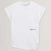 Ted Baker Women's Metal Trim T-Shirt White Ted Baker Women's Metal Trim T-Shirt White