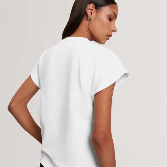 Ted Baker Women's Metal Trim T-Shirt White Ted Baker Women's Metal Trim T-Shirt White
