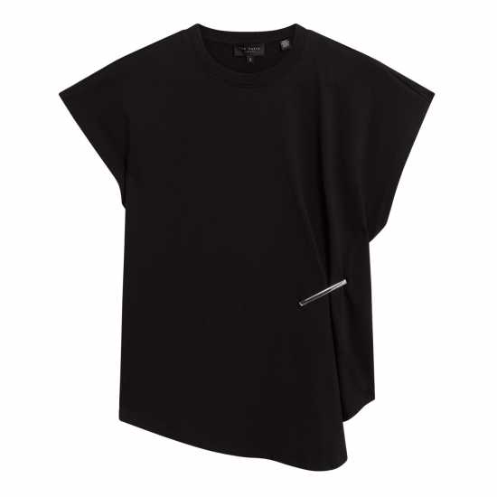 Ted Baker Women's Metal Trim T-Shirt Black Ted Baker Women's Metal Trim T-Shirt Black