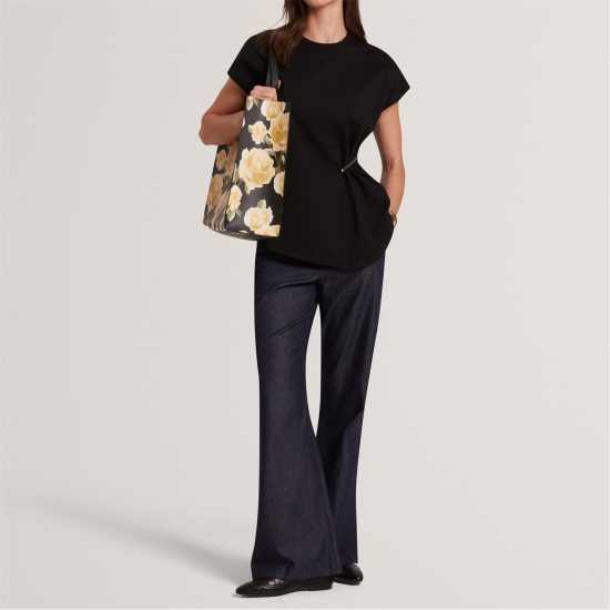 Ted Baker Women's Metal Trim T-Shirt Black Ted Baker Women's Metal Trim T-Shirt Black