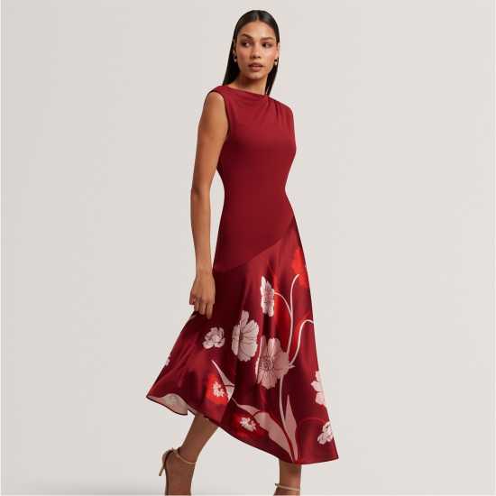 Ted Baker Women's Print Midi Shift Dress Ted Baker Women's Print Midi Shift Dress