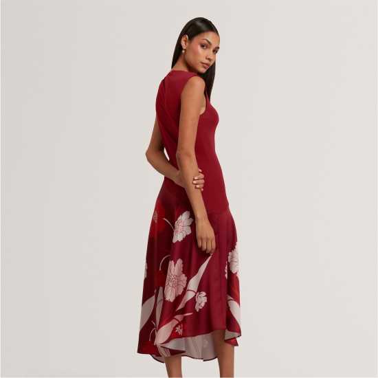 Ted Baker Women's Print Midi Shift Dress Ted Baker Women's Print Midi Shift Dress