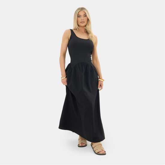 I Saw It First Jersey Woven Maxi Dress I Saw It First Jersey Woven Maxi Dress