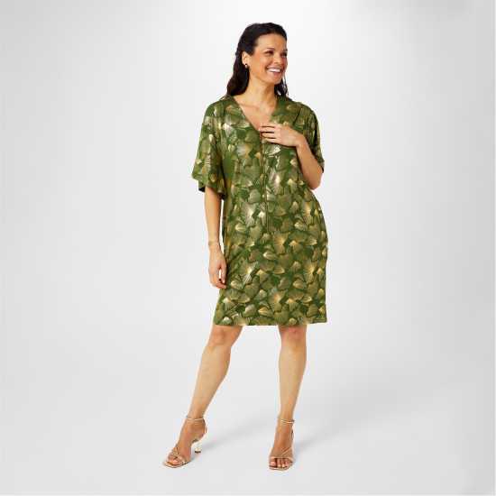 Дамски поли и рокли Biba Рокля Жарсе Zip Front Jersey Dress Biba Рокля Жарсе Zip Front Jersey Dress Дамски поли и рокли