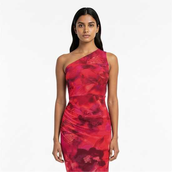 I Saw It First Printed Mesh Maxi Dress Mutli 