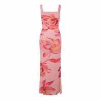 I Saw It First Printed Mesh Maxi Dress Mutli 
