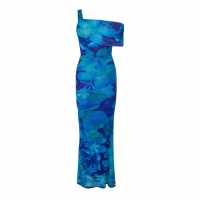 I Saw It First Printed Mesh Maxi Dress Mutli 
