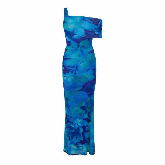 I Saw It First Printed Mesh Maxi Dress Mutli 