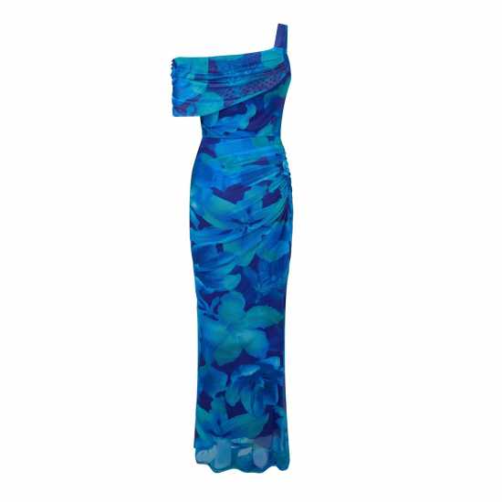 I Saw It First Printed Mesh Maxi Dress Mutli 