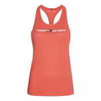 Tommy Sport Graphic Mesh Tank Top Crystal Coral Дамски потници