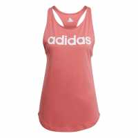 Adidas Womens Essentials Linear Loose Tank Top Hazy Rose Дамски тениски с яка