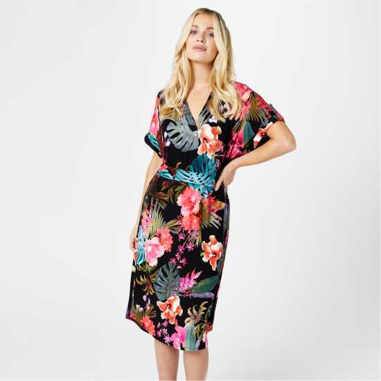 Biba Printed Tunic Dress Tropical Floral - Dresses Under 60