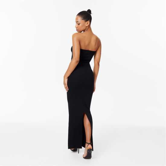 Jack Wills Knitted Bandeau Dress Черно Дамски пуловери и жилетки