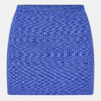 Space Dye Knit Rib Mini Skirt  