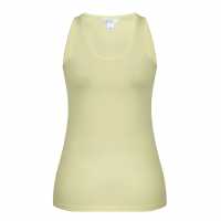 Miso Дамски Потник Tank Vest Ladies Pale Yellow Дамски тениски с яка