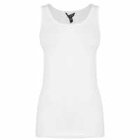 Miso Дамски Потник Tank Vest Ladies White Дамски тениски с яка