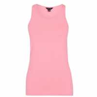 Miso Дамски Потник Tank Vest Ladies Pink Дамски тениски с яка