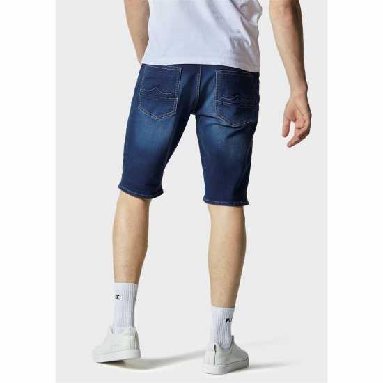 883 Police Дънкови Къси Панталони Denim Shorts Mens  - Мъжко облекло за едри хора