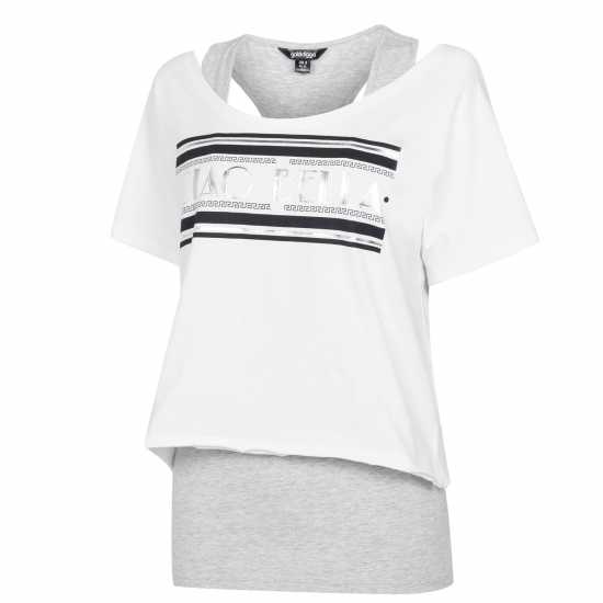 Golddigga Двуслойна Дамска Тениска Double Layer T Shirt Ladies  Дамски тениски и фланелки