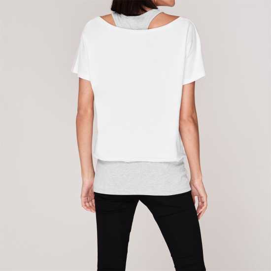 Golddigga Двуслойна Дамска Тениска Double Layer T Shirt Ladies  Дамски тениски и фланелки