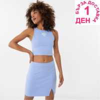 Slazenger X Sofia Richie Racer Vest Womens Синьо Дамски тениски с яка