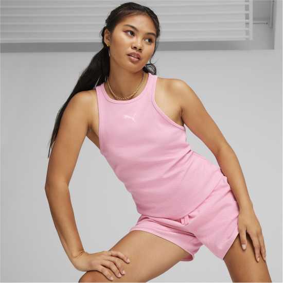 Puma Tank Top Розово лилаво Дамски тениски и фланелки