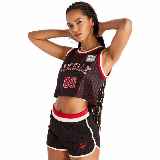 Siksilk Women's Baseball Crop Top  