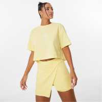 Slazenger Sofia Richie Stripe T-Shirt Yellow Дамски тениски с яка